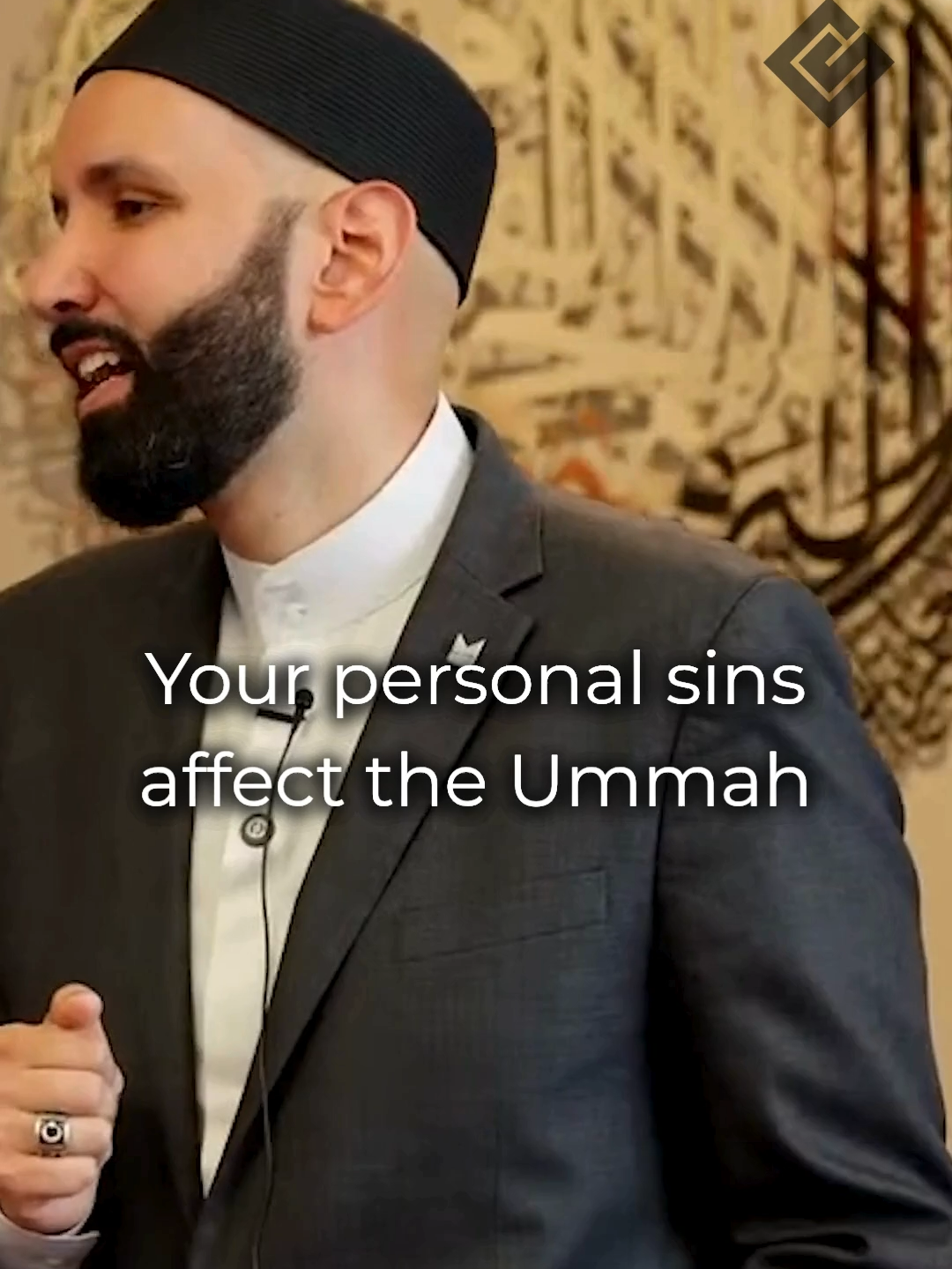 A post by @omarsuleimanofficial on TikTok caption: Your Secret Sins Can Hurt The Ummah | Dr. Omar Suleiman