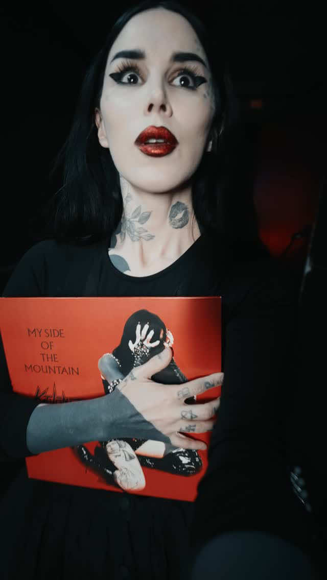 A post by @katvond on TikTok caption: Can’t believe you guys SOLD OUT all of our “My Side Of The Mountain” vinyl on this Europe tour! Sharing this album with you has been an absolute honor, and can’t thank you enough for all the support! Typing all of this with tears in my eyes - the good kind! 🥹 #Ontour  🎥: Anton Zhivanov 