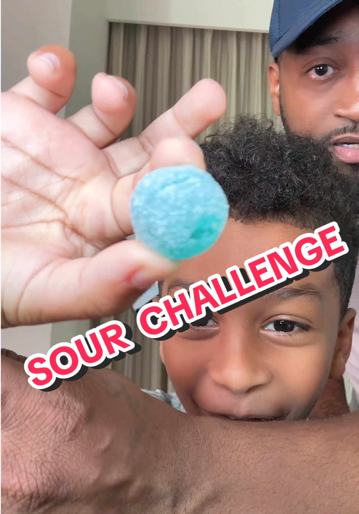 A post by @deejay2funnny on TikTok caption: My son robbed me for V bucks what yall think ?? 🤦🏽‍♂️ #sourpatchprankfund #sour #vbucks #deejay2funny 