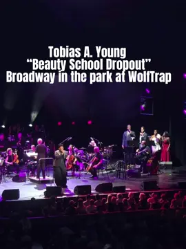 A post by @simplyfoodbyty on TikTok caption: Yall wanted the actual performance so here ya go🥹🩷❤️ #beautyschooldropout #grease #wolftrap @Wolf Trap @BillyporterOfficial 