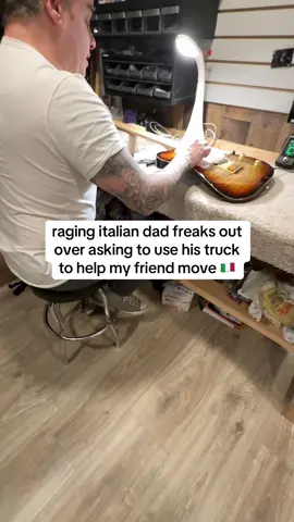 A post by @theragingitalian on TikTok caption: i don’t see the big deal 😂😭 #foryoupage #foryou #fyp #fypp #fy #viral #rage #funny #raging #italian #dad #fypage #theragingitalian #prank #fake #fakeaudio #fakebody #trending #trend #joke #clips #truck #moving #friend #mad #angry 