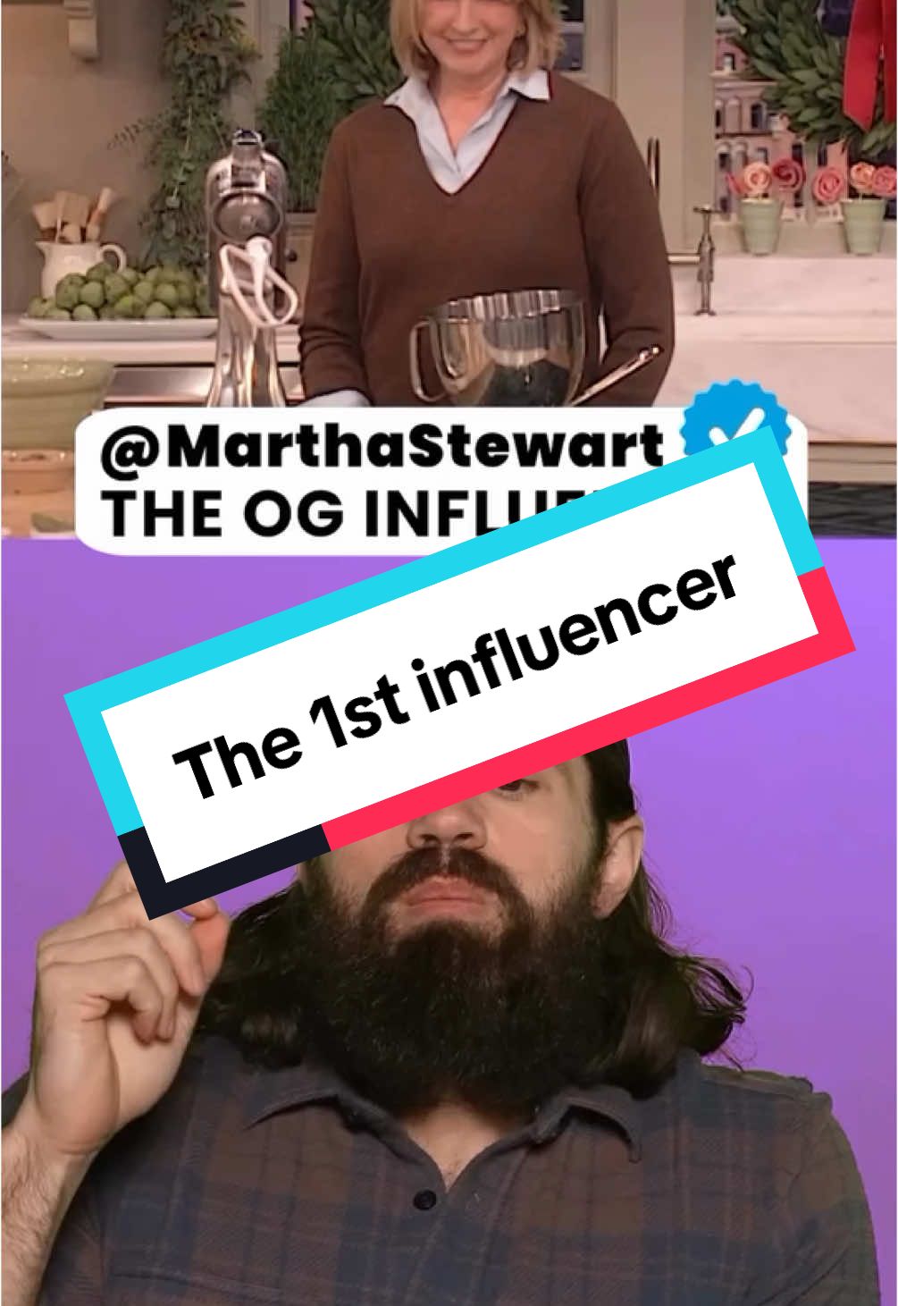 A post by @ahormozi on TikTok caption: The first influencer 👆