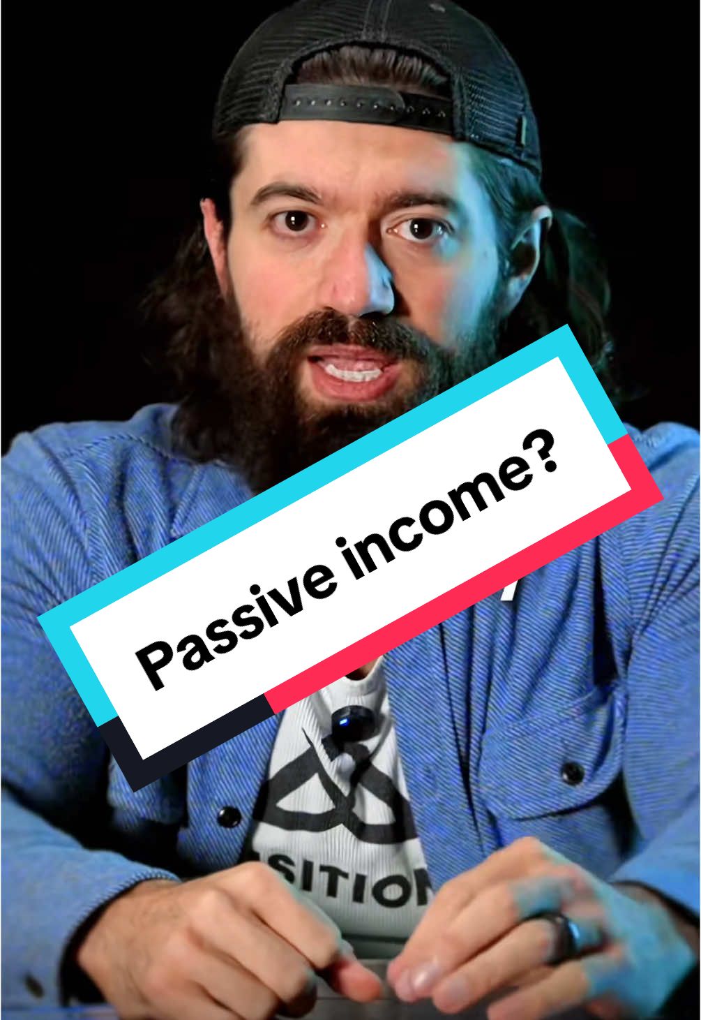 A post by @ahormozi on TikTok caption: Don’t focus on passive income 
