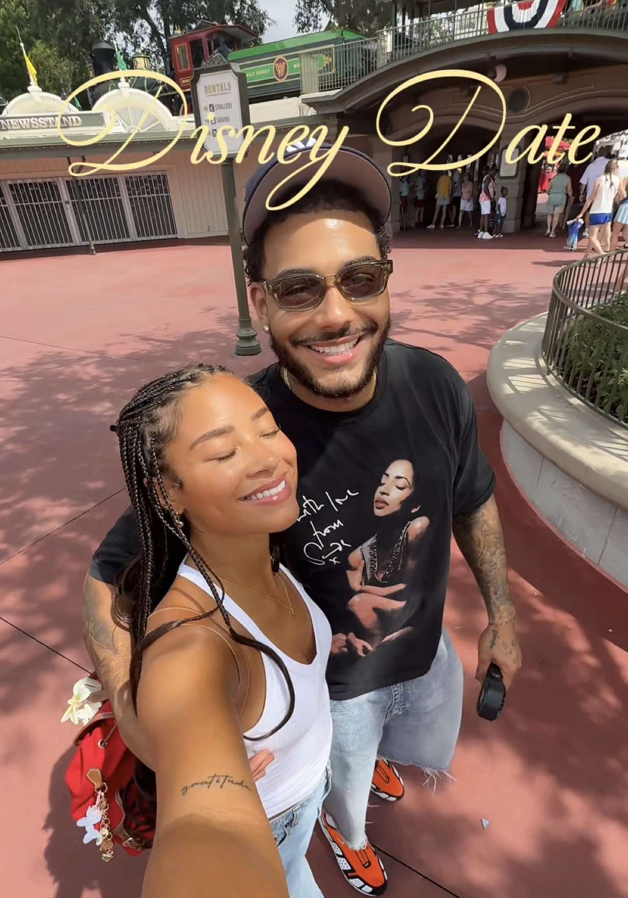A post by @lexielearmann on TikTok caption: dream date at Disney👑🪄💛 #fyp #disneyworld #disney #towerofterror #date #disneyparks @Disney Parks @Disney 