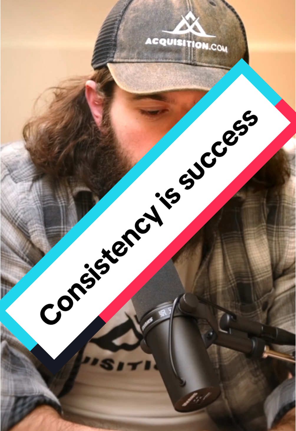 A post by @ahormozi on TikTok caption: Real success is consistency 