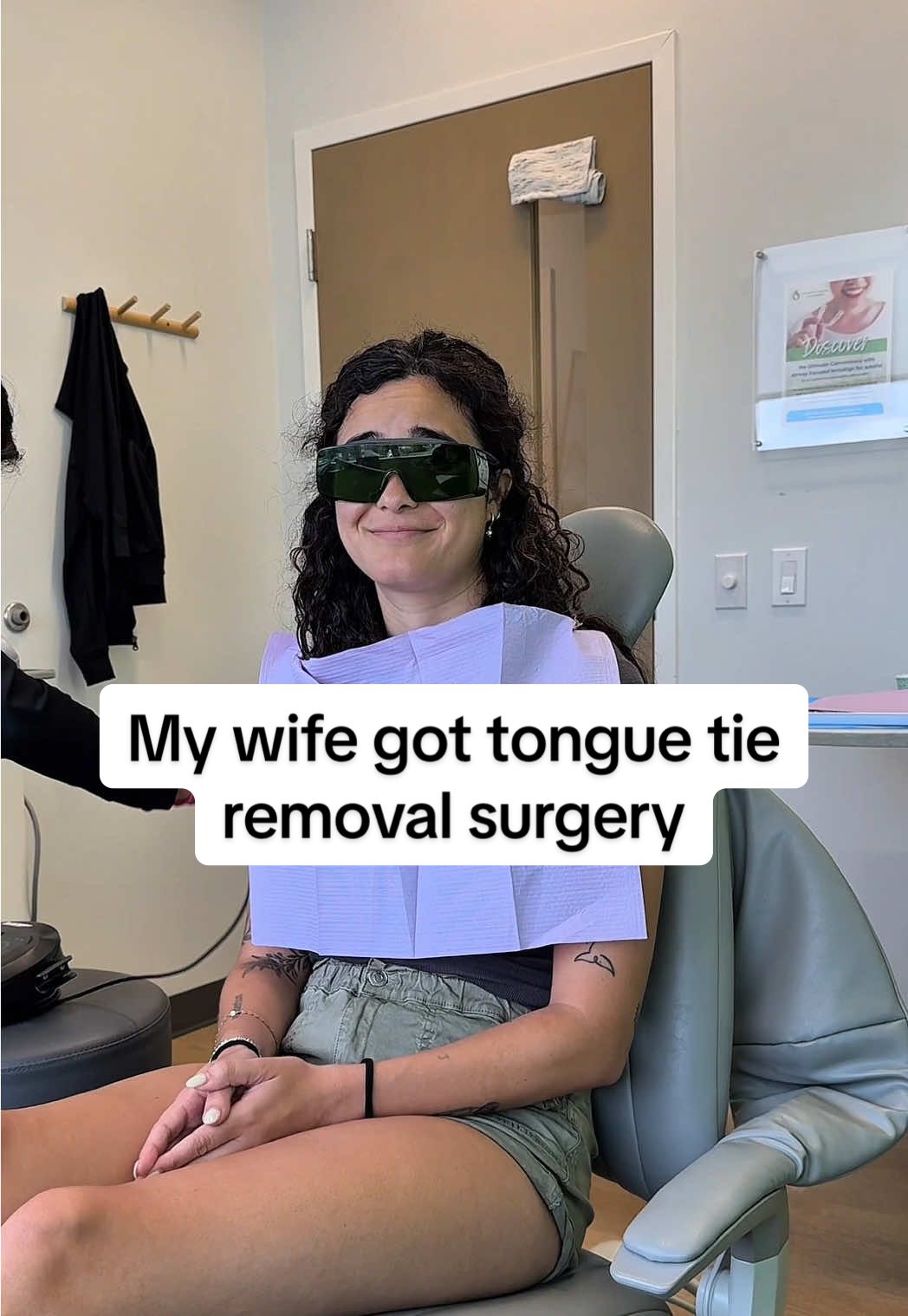 A post by @meghanandjack on TikTok caption: Thankfully it wasn’t a long process and she did great! She’s been wanting to get this done for over a year so I’m happy she finally was able to do it ❤️ #meghanandjack 