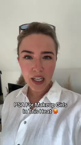 A post by @shetalkscars on TikTok caption: It is NOT foundation weather at the minute… melting. 😂🥵 I forgot how good the @bareMinerals powder is- I’ve tagged it! So good.  #summermakeup #bareminerals 