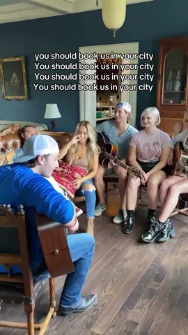 A post by @the615house on TikTok caption: maybe we just pack up the van full of 20 singers and hit the road 🤷‍♂️