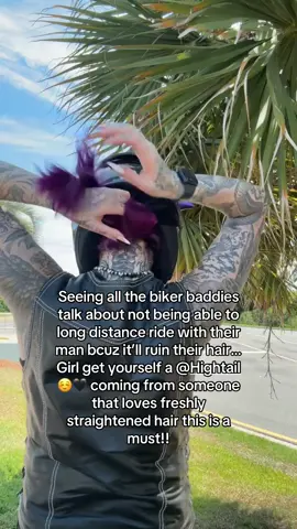 A post by @666spider_teeth on TikTok caption: Horns- @Helmet Flair  Hair accessory - @Hightail  No excuses! Support your man ☺️🖤 #spiderlegs #relatable #fyp #biker #yallternative #fypシ #relationshipgoals #engagement #highmaintenance #foryoupage 