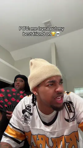 A post by @saucey_austin on TikTok caption: Somehow, someway I end up being the worst wingman there is for my best friend😂💀 I didnt know he said headphones🤦🏽‍♂️ @Destynee Nathasia  
