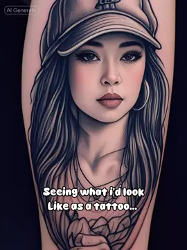 A post by @liz_da_bizz_88 on TikTok caption: Kinda looking a bit Asian #latina #tattoo  #aifilter 