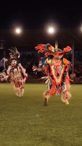 A post by @nativeamericancultures on TikTok caption: Hinckley Powwow : SNL Men's Fancy Bustle Contest #treykeahna #nativeamerican #indigenous #powwows #nativeamericanmusic #powwowtrail #cree #nativepride #comanche #cherokee #nativepeople #sioux #navajos #firstnations #history #dance #jingledress #culture #suite #viral #foryou #fpy 