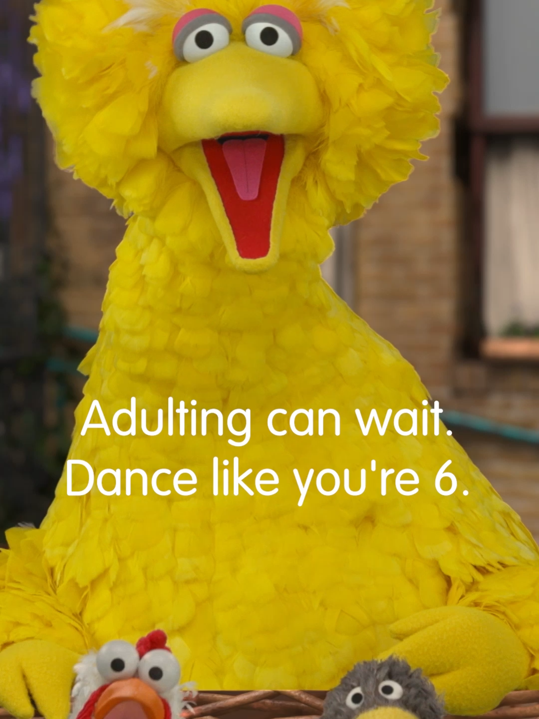 A post by @sesamestreet on TikTok caption: Just for today, try to be little again. 💛