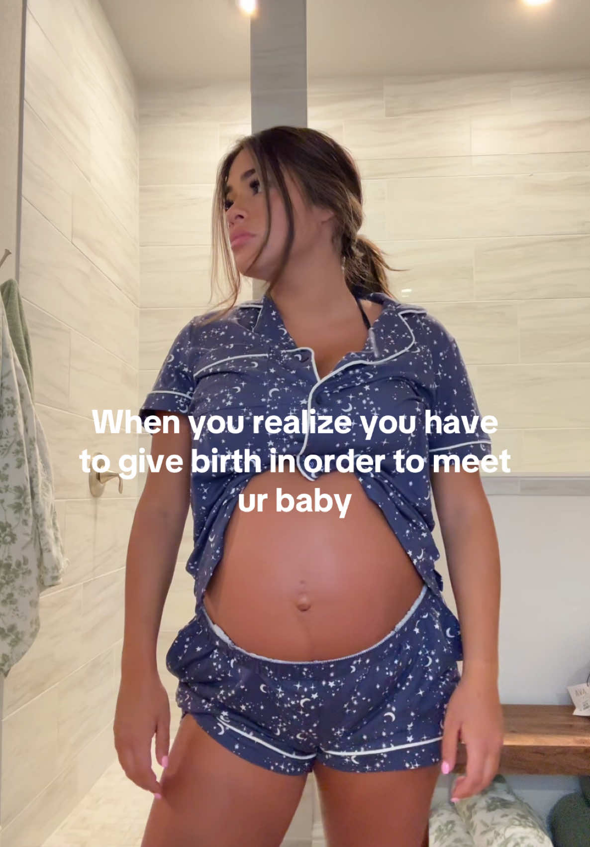 A post by @camryncordova on TikTok caption: I’m nervy 😩😩 #30weekspregnant #girlmom #pregnancytiktok #3rdtrimester #momtiktok #momtok #baby #pregnantlife #pregnant 