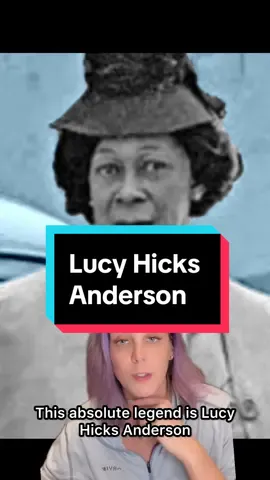 A post by @katnaps5 on TikTok caption: Lucy Hicks Anderson   A Black trans woman in 1940s America, running a speakeasy, winning cooking contests, and standing her ground in court. Icon. #TransHistory #BlackTransLivesMatter #LGBTQIcons #PrideMonth #TransJoy #Pride2025 #ForYourPride #tiktoklearningcampaign 