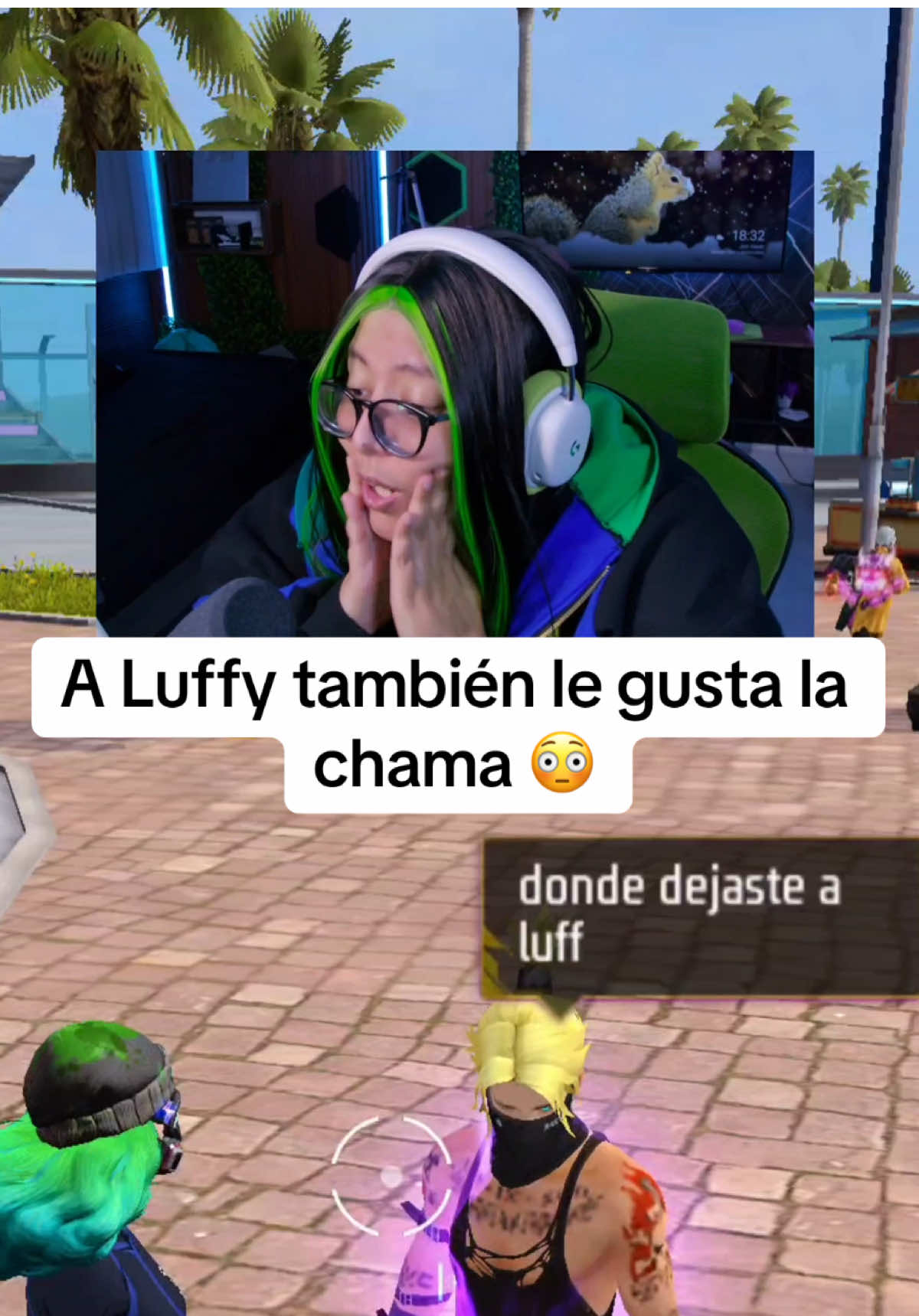 A post by @lachama4_ff on TikTok caption: Entré en pánico al final ayuda 🤠🥦 #freefire #lachama4_ff 