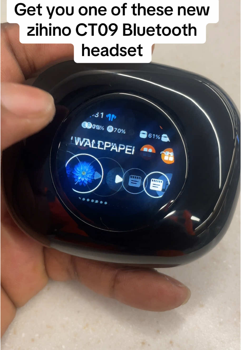 A post by @ace876media.ent1 on TikTok caption: ZIHNIC True Wireless Open Ear headset 