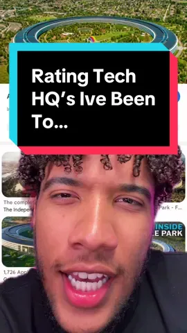 A post by @carterpcs on TikTok caption: Rating tech HQ’s I’ve been to #carterpcs #tech #techtok #techfacts #applepark  