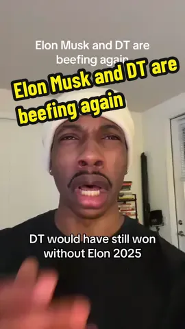 A post by @advicefromlouisreloaded on TikTok caption: Elon Musk and DT are beefing again #advicefromlouis #satire #kamala #kamalaharris #biden 