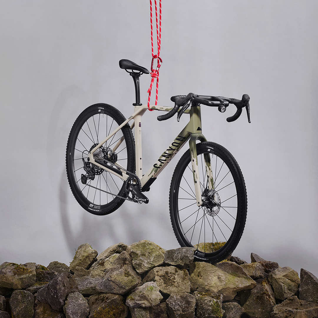 A post by @canyon_bicycles on TikTok caption: Infinitely adaptable for all adventures. The all-new Canyon Grizl is here. #MyCanyon #CanyonGrizl #ATB 