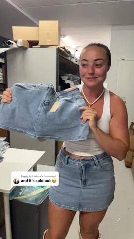 A post by @ellsbellesxx on TikTok caption: Replying to @Larissa The BEST stretchy denim skort😍🩵 #fyp #foryou #outfit #skort #denimskort #outfitinspo 