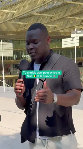A post by @micro2rouen on TikTok caption: Tu choisis quel pays entre le Mali 🇲🇱 et la France 🇫🇷  #microtrottoir #micro2rouen #paris #france #mali #marseille #lyon #lille #bretagne 