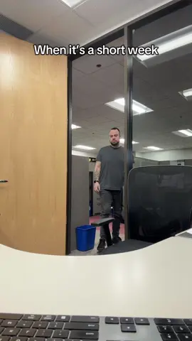 A post by @bryguyferreira on TikTok caption: It’s a short week for the office