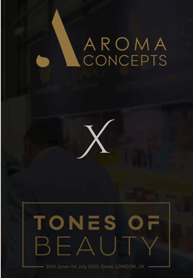 A post by @aroma_concepts_fl on TikTok caption: What a kick-off! 🚀 Day 1 at Tones of Beauty was nothing short of amazing. Grateful for every visitor who stopped by to experience AROMA CONCEPTS in person! 🌸 London — your energy is unmatched. Bring on Day 2! 💫  #tonesofbeauty #AromaConcepts #TonesOfBeautyExpo #ScentJourney #FragranceWithPurpose