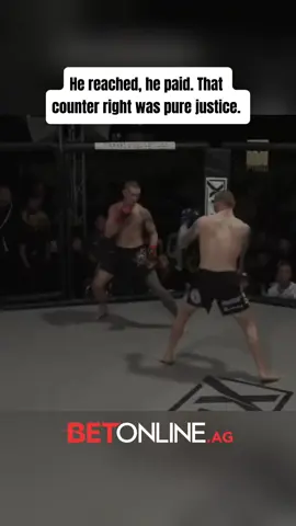 A post by @mma_mixup on TikTok caption: He reached, he paid. That counter right was pure justice. 🥶👊 #UFC #MMA 