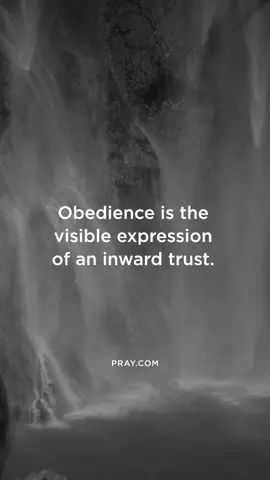 A post by @pray on TikTok caption: Trust shows up in obedience. 🌊🕊️ When we trust, we obey—and when we obey, we witness the unfolding of God’s promises in our lives. May our lives be a visible testimony of invisible trust.