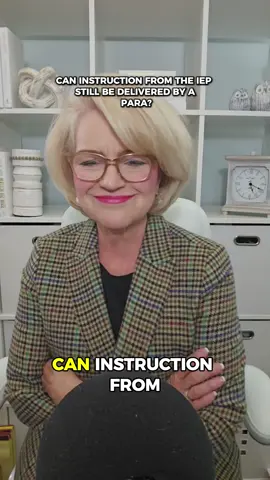 A post by @specialeducationboss on TikTok caption: When instruction is on the IEP, who delivers it matters—and not every role is built for direct teaching. #SpecialEducationBoss #IEPInstruction #ParaSupport #ServiceDelivery #KnowTheDifference