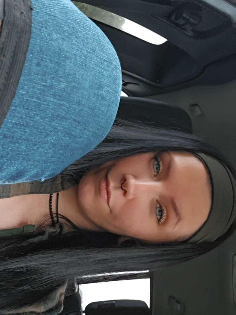 A post by @tingles34 on TikTok caption: "She a Taurus, I'm a tamer" ♉️  #fyp #wrangler #foryou #austinmartin #xybca #taurus  #draft #tatted #viral #tingles #inked #alt #gauges #blackhair 