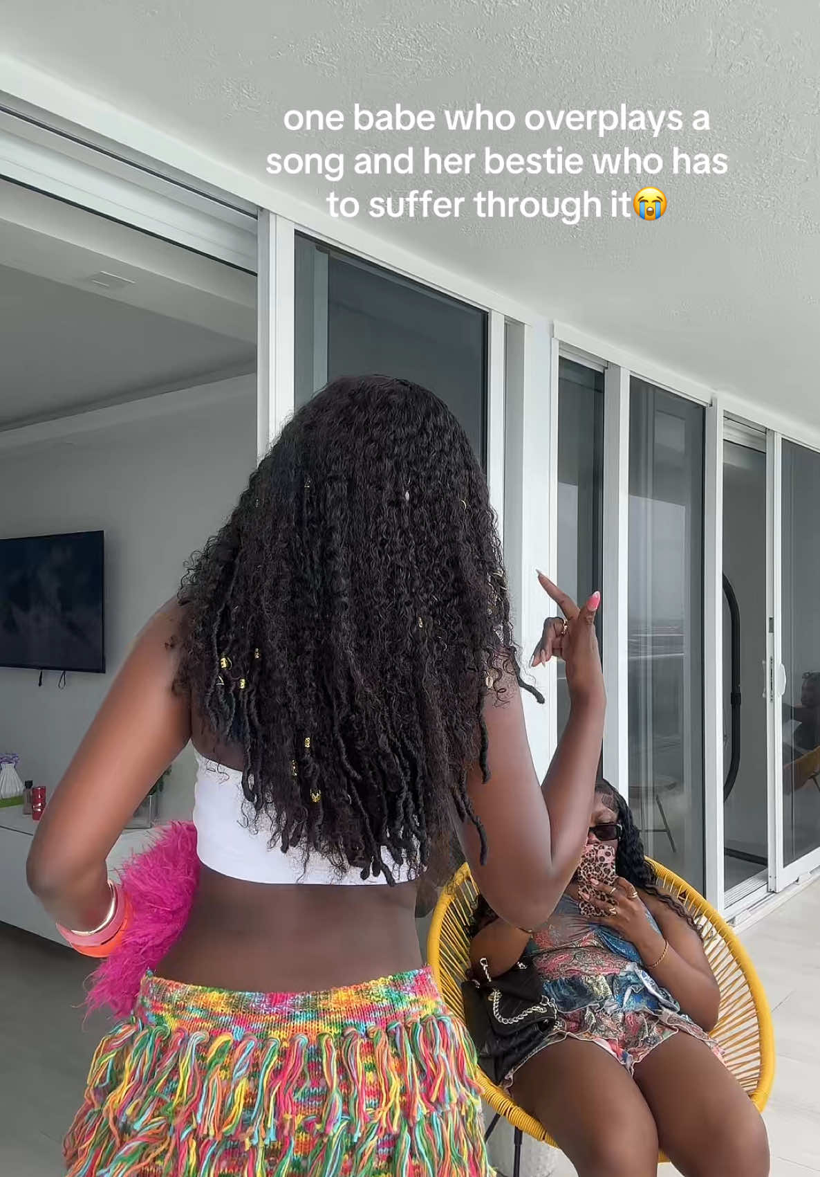 A post by @_sunkissedkris on TikTok caption: she’s so tired of me😭#miami #fyp 