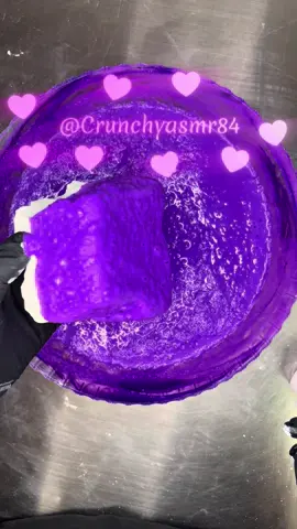 A post by @crunchyasmr84 on TikTok caption: Purple Pasted Geodes | Jumo Chalk Chunks #chalkart #asmr #crunchyasmr84 