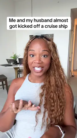 A post by @mrs.iheanacho on TikTok caption: I cannot believe this happened 😭only us lol #cruise #blacklove #storytime #traveltok #virginvoyages 