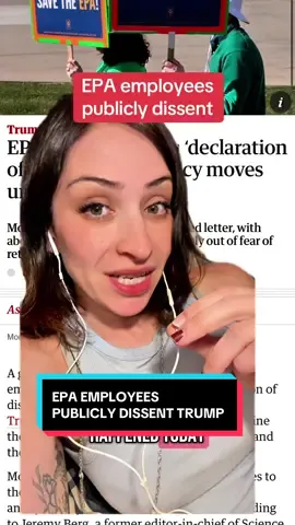 A post by @antiplasticlady on TikTok caption: Deregulation means people ☠️☠️☠️ #toxicchemicals #epa #trumpadministration 