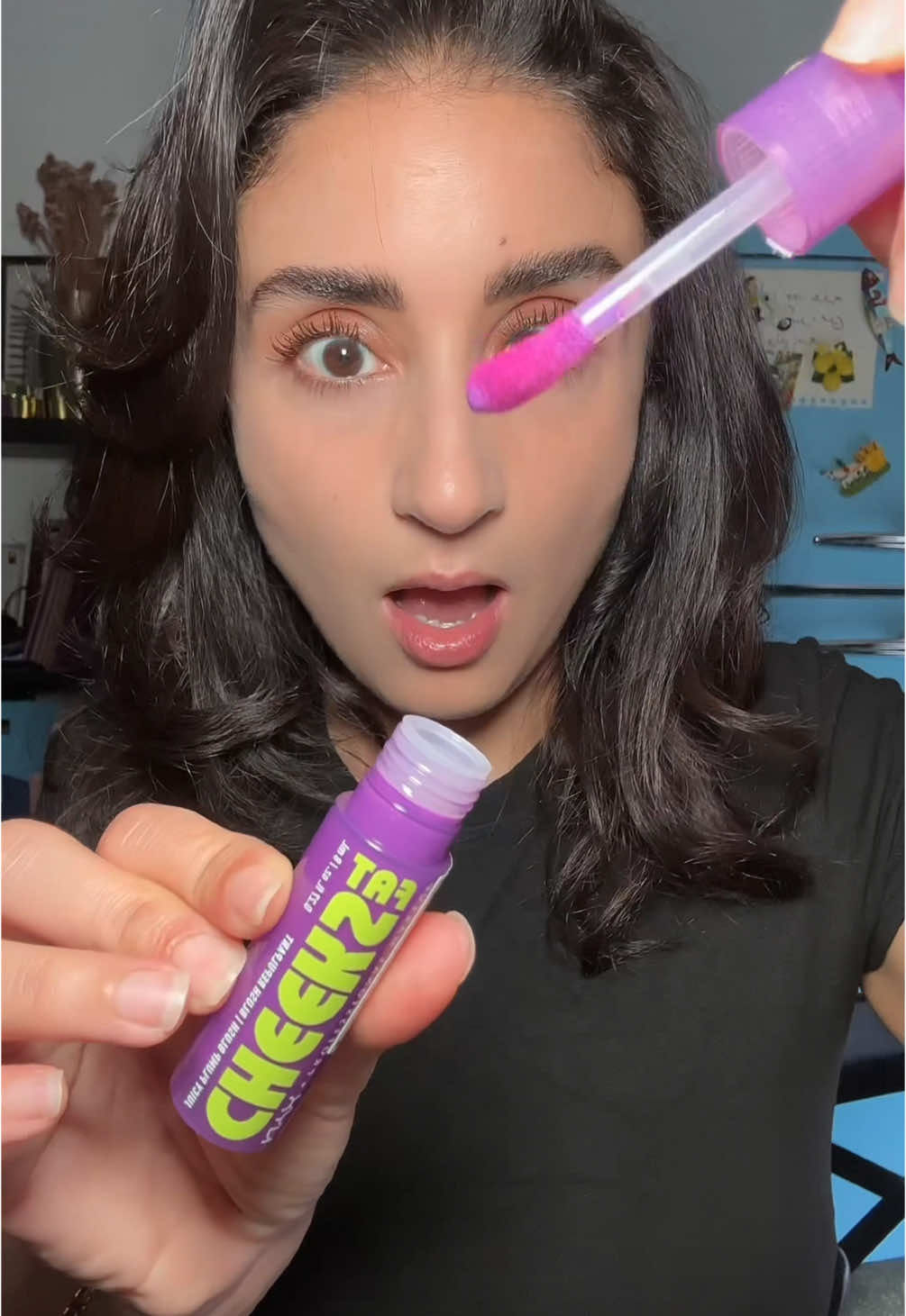 A post by @nejlaa_belh on TikTok caption: Ils m’ont dit « pitié arrête de manger »… j’ai répondu Fat Cheeks by NYX PM💋 *CoIIaboration CommerciaIe* @NYX COSMETICS FRANCE #nyxcosmeticsfrance #nyxprofessionalmakeup