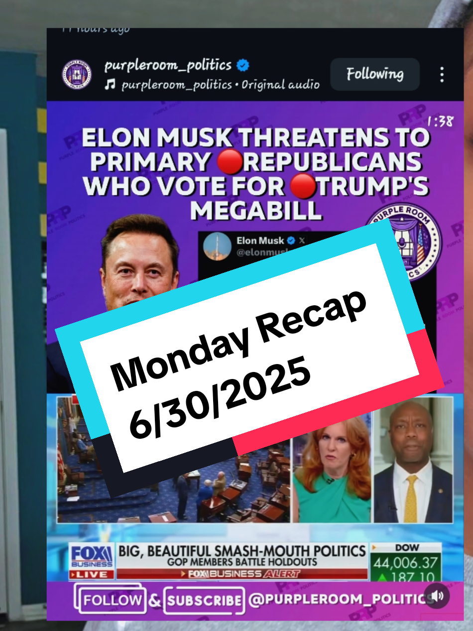 A post by @jusnene on TikTok caption: #recap #talkurshxxtnene #elonmusk #trump #bigbeautifulbill #fyp 