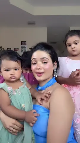 A post by @sushila.santosh on TikTok caption: ❤️❤️❤️#foryou #sushilohani #ourgirlshreesha #nepalimusershlok #babygirlsanshila 