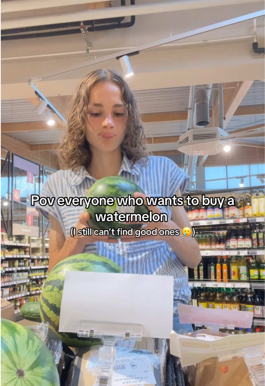 A post by @fitgreenmind on TikTok caption: Help your girl out plsss🥲🍉 #summer #watermelon #veganfood #foodtok #kitchenfails 