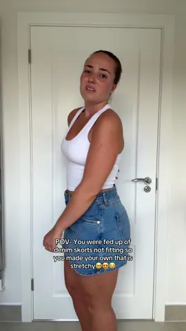 A post by @ellsbellesxx on TikTok caption: & it has built in shorts😍Order yours now!!!🩵#fyp #foryou #outfitinspo #denimskort #skort 
