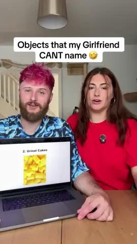 A post by @jakebsweet on TikTok caption: Objects that my Girlfriend CANT name 🤣 #Couple #ShauniandJake #FYP 