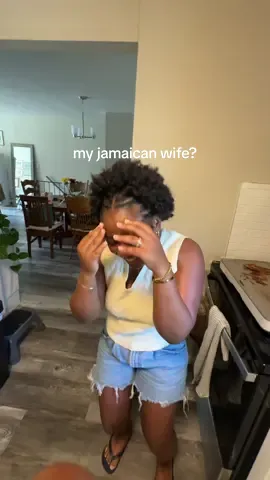 A post by @mattandkharli on TikTok caption: not matt thinking he’s bahamian by default 😂 #mattandkharli #couplestiktok #husbandwife #cutecouple #funny 