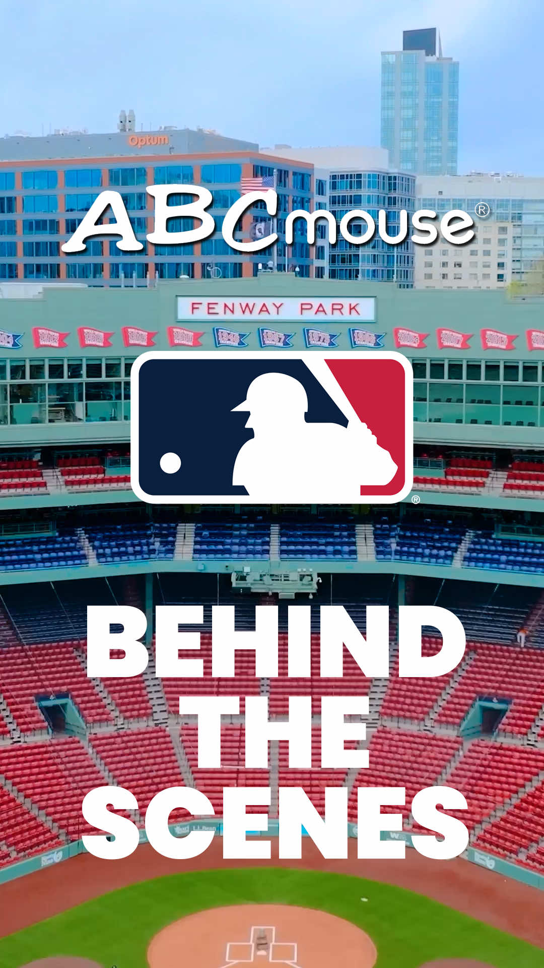 A post by @abcmouse on TikTok caption: Batter up! We are taking you behind the scenes at Fenway Park for our collaboration with @MLB and @Boston Red Sox ⚾️ #mlb #baseball #redsox 