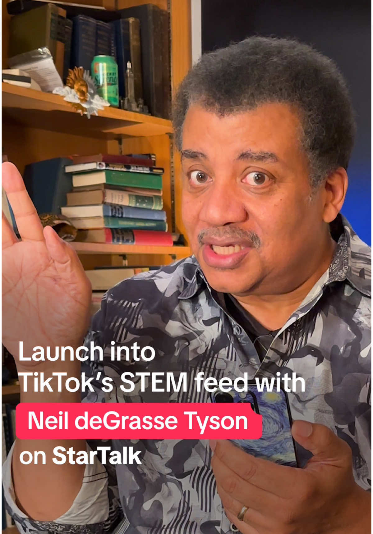 A post by @tiktok on TikTok caption: Look who just popped up on the STEM feed 👀 @StarTalk @Cleo Abram @AMNH  #TikTok_Partner 
