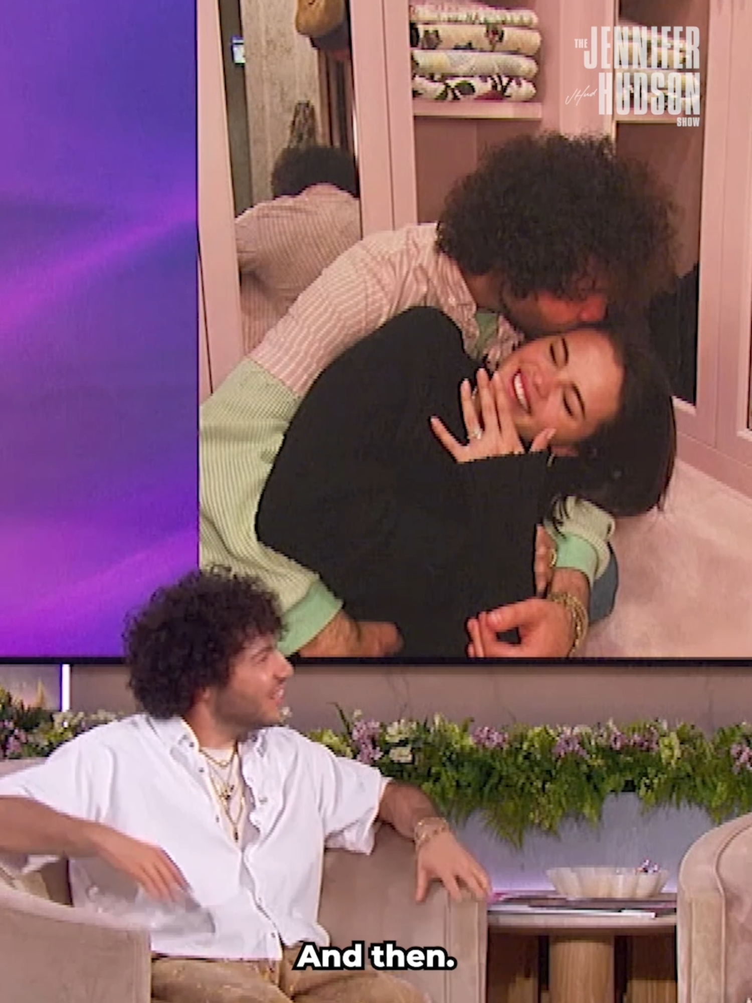 A post by @jenniferhudsonshow on TikTok caption: We love @itsbennyblanco & @selenagomez’s relationship! 🥹
