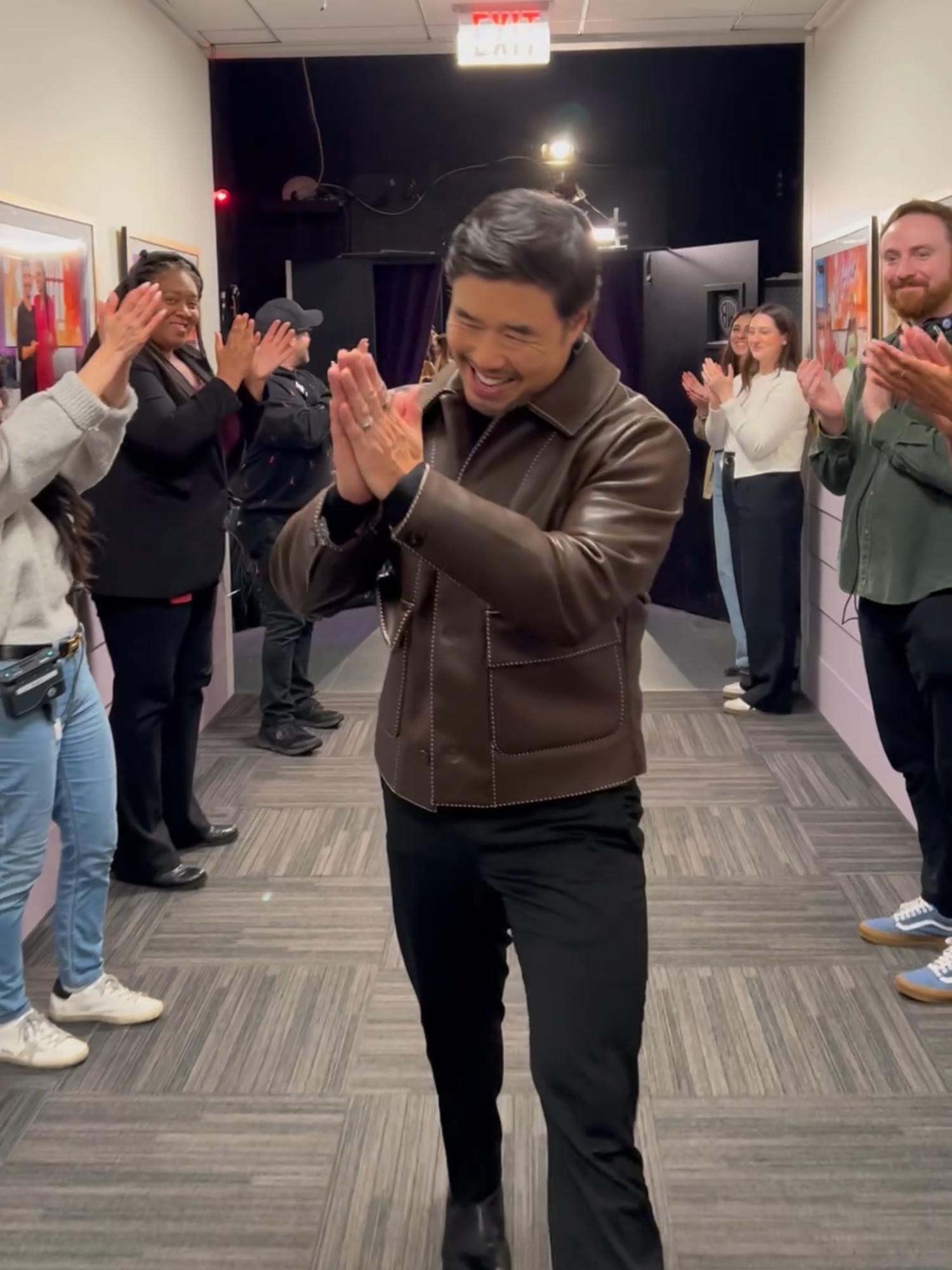 A post by @jenniferhudsonshow on TikTok caption: Round of applause for Randall Park! 👏🏾