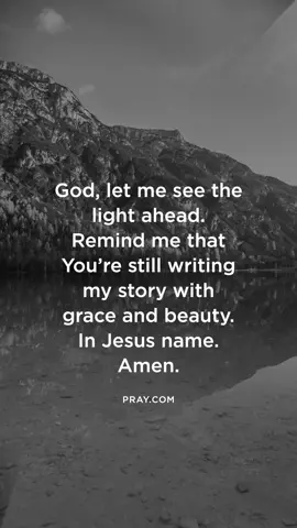 A post by @pray on TikTok caption: No matter what season you're in—waiting, healing, rebuilding—God is not finished with you. The Author of life never leaves a story undone. So breathe in His promises, and lift your eyes to the horizon. Beauty is still unfolding. Grace is still flowing. And your story, in His hands, will be one of redemption, strength, and glory.