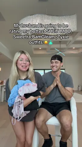 A post by @mariahandbill on TikTok caption: He loved it!! 😍 @SHEIN @SHEINUS Stay trendy, Shop SHEIN! Get your passport to style by Searching and Following [SHEIN MOD, Sweetra,BamGleam ,Zyxie], using (VTmariahandbill25 ）for 15% off #sheintrends #vacaytrends #sheinforall #ad 