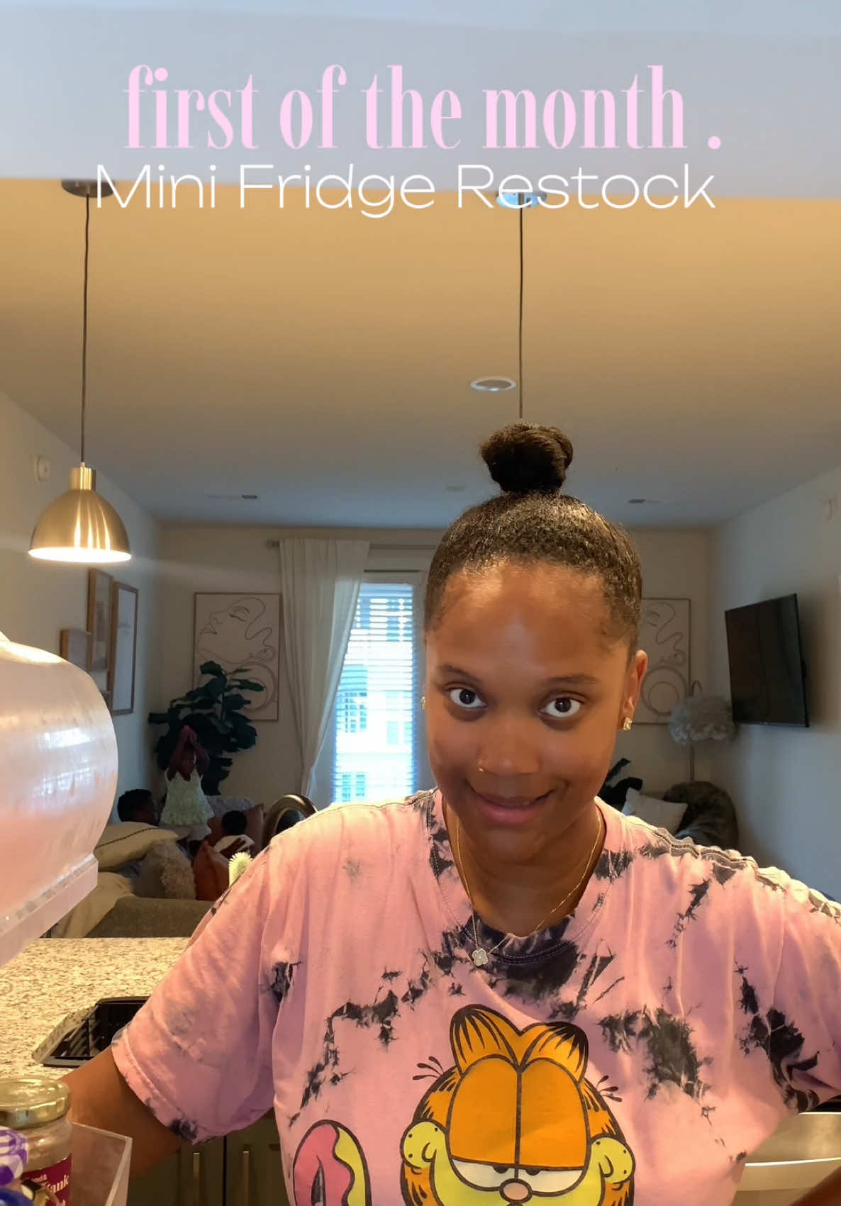 A post by @nikijayy7 on TikTok caption: It’s July 1st , what did you do in the house today ? #fridgerestock #fridge #july1st #1stofthemonth 